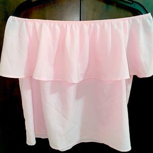 ✨Pretty✨ Bubble Gum Pink Off The Shoulders Top